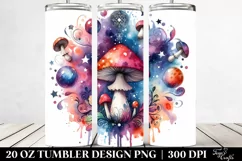 Magical Celestial Mushroom Clipart 20 Oz Tumbler Product Image 2