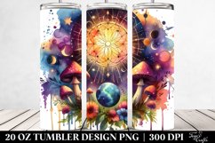 Magical Celestial Mushroom Clipart 20 Oz Tumbler Product Image 2
