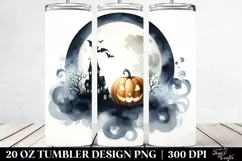 Simple Halloween Full Moon Tumbler 20 oz Product Image 2