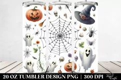 Funny Cobweb Halloween Clipart 20 Oz Tumbler Product Image 2