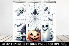 Funny Cobweb Halloween Clipart 20 Oz Tumbler Product Image 2