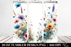 Centered Wild Flowers | 20 Oz Tumbler Product Image 2