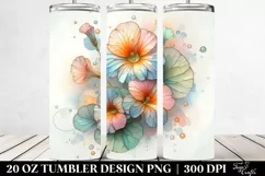 Shiny Stained Nasturtium 20 Oz Tumbler Product Image 2