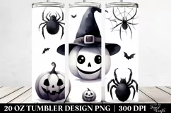 Simple Funny Spider Clipart, 20 Oz Tumbler Product Image 2
