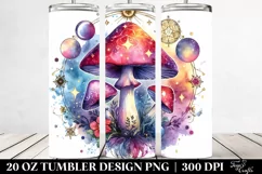 Magical Celestial Mushroom Clipart 20 Oz Tumbler Product Image 2