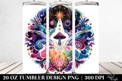 Magical Celestial Mushroom Clipart 20 Oz Tumbler Product Image 2