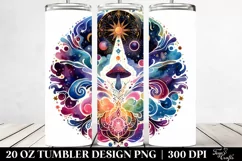 Magical Celestial Mushroom Clipart 20 Oz Tumbler Product Image 2