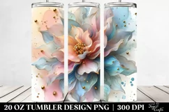 Pastel Shiny Abstract Carnation, 20 Oz Tumbler Product Image 2