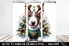 Cute Baby Bull Terrier with Cool Haircut PNG Product Image 2