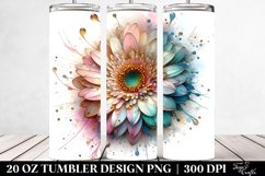 Abstract Shiny Gerbera Tumbler Product Image 2
