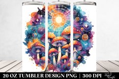 Magical Celestial Mushroom Art 20 Oz Tumbler Product Image 2