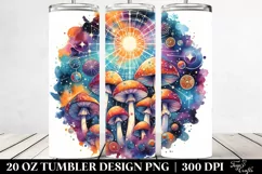 Magical Celestial Mushroom Art 20 Oz Tumbler Product Image 2
