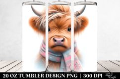 Expressive Highland Cow PNG Product Image 2