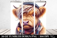 Contemptuous Highland Cow PNG Product Image 2