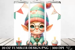 Cute Baby Elf with es 20 Oz Tumbler Product Image 2