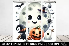 Simple Funny Moon Clipart, 20 Oz Tumbler Product Image 2