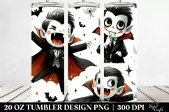 Simple Funny Vampire Clipart, 20 Oz Tumbler Product Image 2