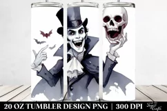 Simple Funny Vampire Clipart, 20 Oz Tumbler Product Image 2