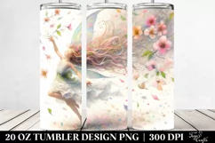 Fairy Tumbling with Spring Petals | 20 Oz Tumbler Product Image 2