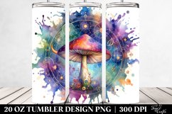Magical Celestial Mushroom Clipart 20 Oz Tumbler Product Image 2