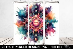 Vibrant Magical Mushroom Clipart, Transparent 20 Oz Tumbler Product Image 2