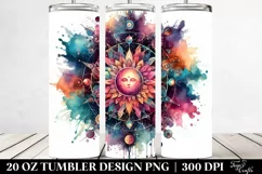 Vibrant Magical Mushroom Clipart, Transparent 20 Oz Tumbler Product Image 2