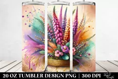 Colorful Wooden Heather | 20 Oz Tumbler Product Image 2