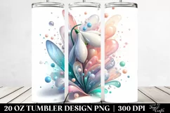 Shiny Snowdrop Flower, 20 Oz Tumbler Product Image 2