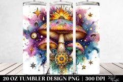 Magical Celestial Mushroom Clipart 20 Oz Tumbler Product Image 2