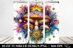 Magical Celestial Mushroom Clipart 20 Oz Tumbler Product Image 2