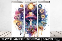Magical Celestial Mushroom Clipart 20 Oz Tumbler Product Image 2