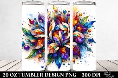 Detailed Wooden Stained Iris | 20 Oz Tumbler Product Image 2