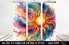 Vibrant Sun Abstract Art | 20 oz Tumbler Product Image 2