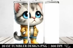 Baby Cat, Big Eyes | 20 Oz Tumbler Product Image 2