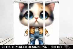 Baby Cat, Big Eyes | 20 Oz Tumbler Product Image 2