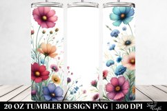 Colorful Wild Flowers Frame | 20 Oz Tumbler Product Image 2
