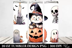 Funny Simple Halloween Clipart 20 Oz Tumbler Product Image 2