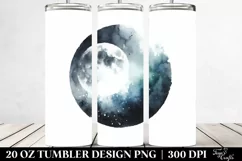 Simple Moon Image Tumbler | 20 oz Tumbler Product Image 2