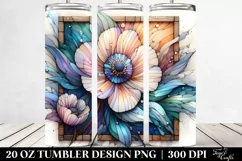 Colorful Stained Anemone | 20 oz Tumbler Product Image 2