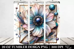 Colorful Stained Anemone | 20 oz Tumbler Product Image 2