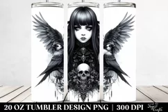 Detailed Gothic Girl Tumbler Product Image 2