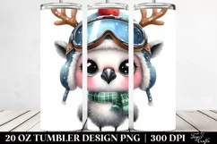 Crazy Flamingo with Sky Goggles PNG Product Image 2