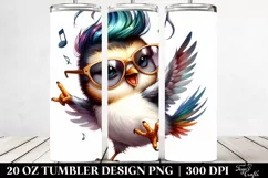 Vibrant Baby Bird Drawing | 20 oz Tumbler Product Image 2