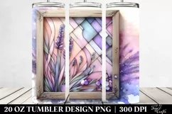 Wooden Stained Lavender 20 Oz Tumbler Product Image 2