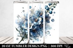 Shiny Delphinium with Marble Splash | 20 Oz Tumbler Product Image 2