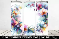 Abstract Colorful Frame, Orchid | 20 Oz Tumbler Product Image 2