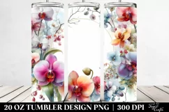 Abstract Colorful Frame, Orchid | 20 Oz Tumbler Product Image 2