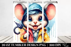 Goofy Baby Mouse Drawing | 20 oz Tumbler Product Image 2
