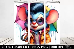 Goofy Baby Mouse Drawing | 20 oz Tumbler Product Image 2