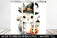 Imaginary Baby Squirrel Halloween Clipart PNG Product Image 2